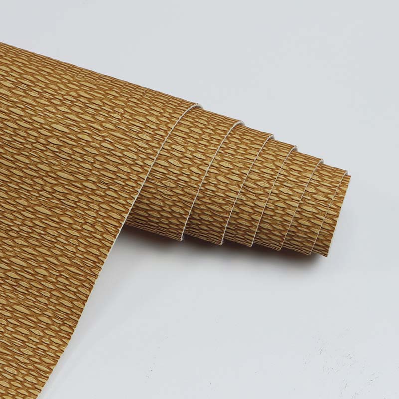 Halmmåtte mønster PVC læder polstring Dekormateriale