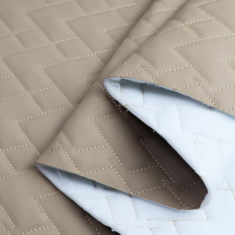 Foaming Stitch Abrasion Resistant Cars PVC Faux Leather Material