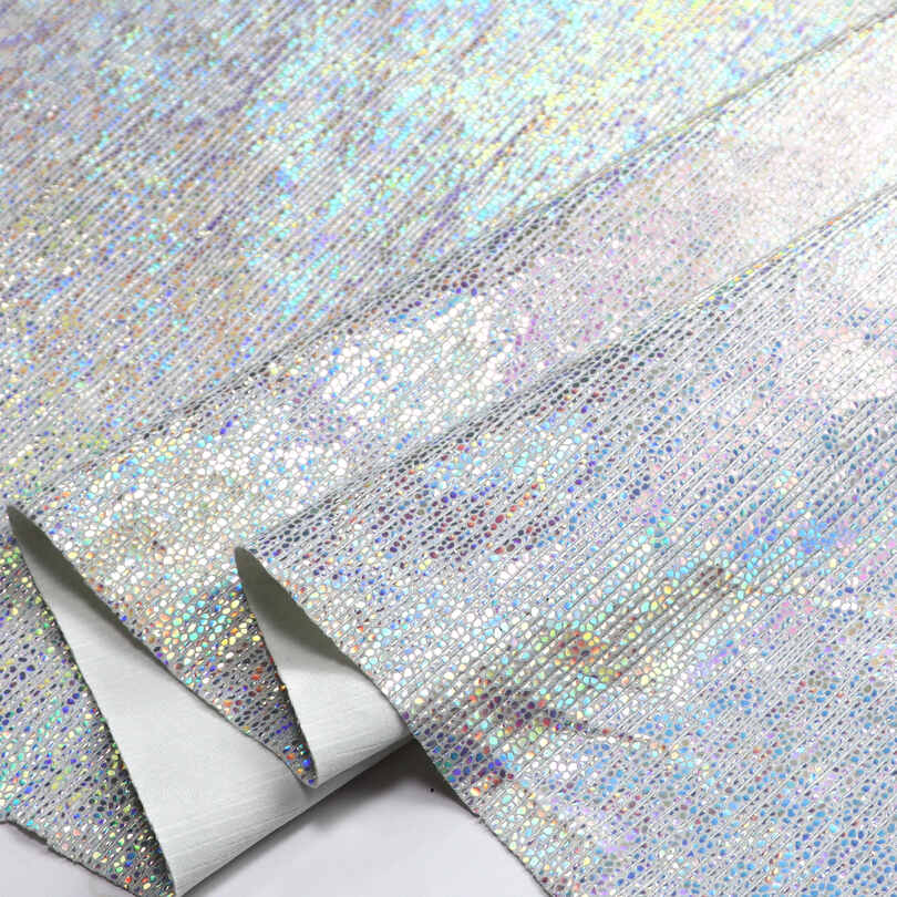 Metallic Crackle iriserende sko Tasker PU kunstlæder stof