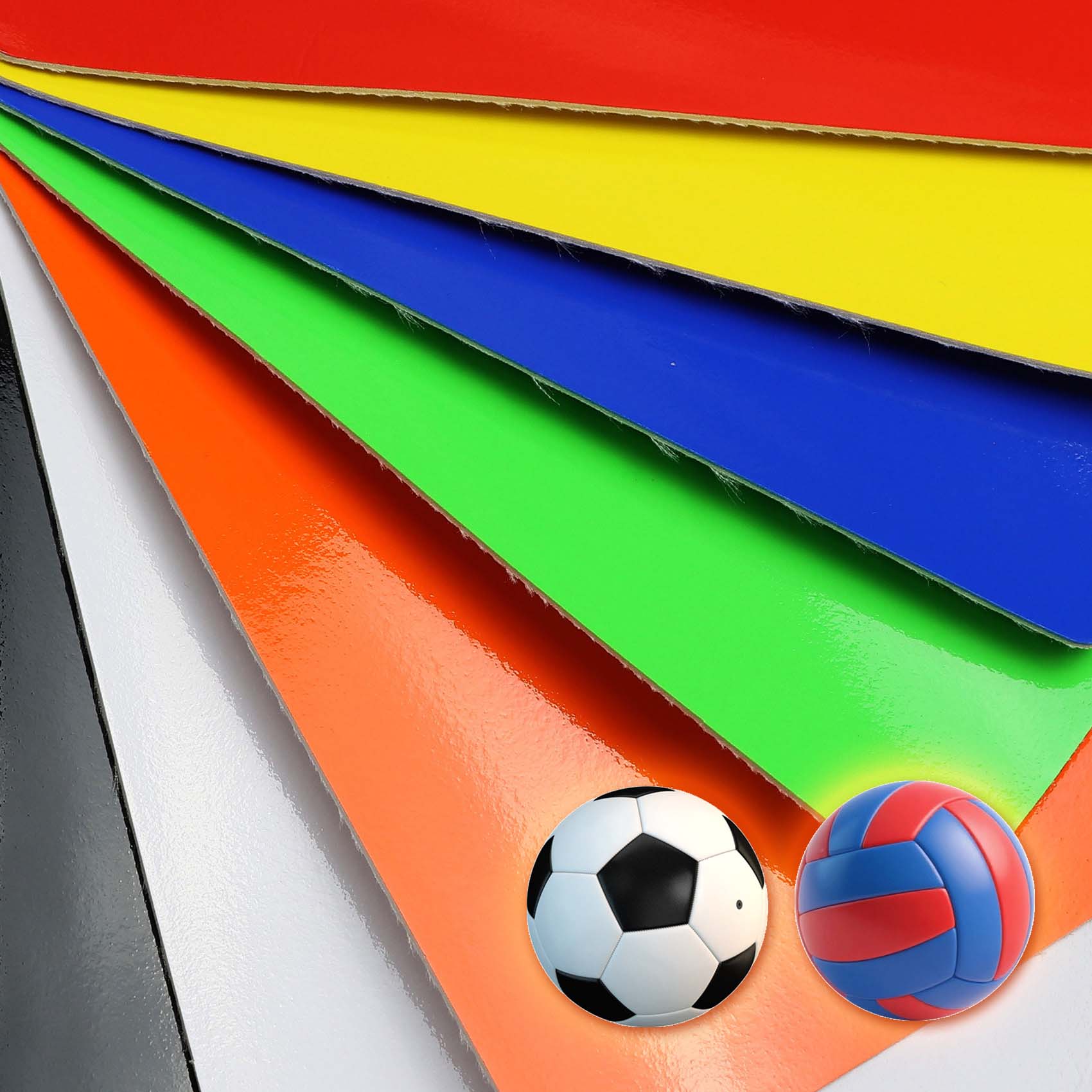 Sportsbolde PU kunstlæder reflekterende PVC læder